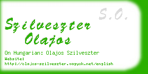 szilveszter olajos business card